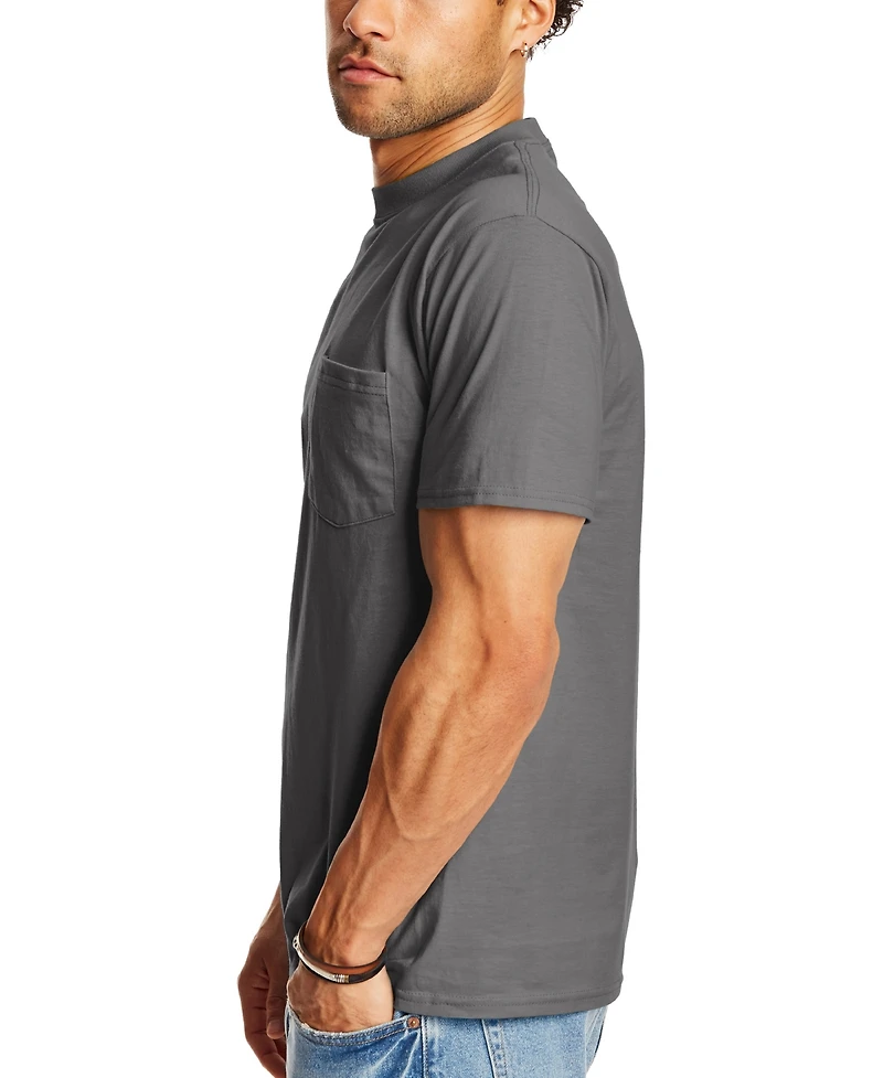 Hanes Beefy-t Unisex Pocket T-Shirt, 2-Pack