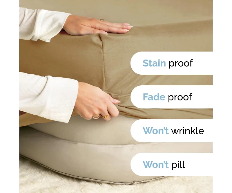 Cgk Unlimited Extra Deep Pocket 18 - 24 Inch Microfiber Fitted Sheet California King