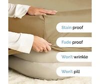 Cgk Unlimited Extra Deep Pocket 18 - 24 Inch Microfiber Fitted Sheet California King