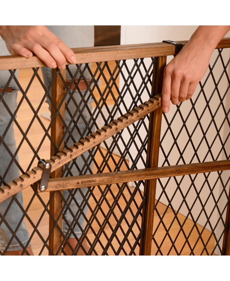 Evenflo Position Lock Adjustable Wood Baby Gate