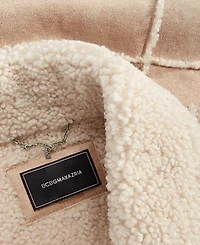 Bcbgmaxazria Women's Single-Breasted Faux-Shearling Coat