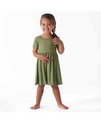 Gerber Baby Girls Midnight Floral Short Sleeve Twirl Dress