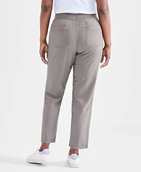 Style & Co Women's Mid-Rise Pull On Straight-Leg Ankle Pants, Created for Macy's