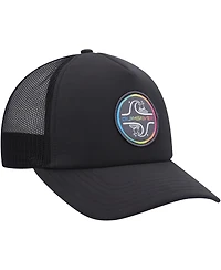 Quicksilver Men's Black Groundswell Trucker Snapback Hat