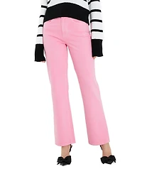 English Factory Women's Color Full Length Wide Leg Jean