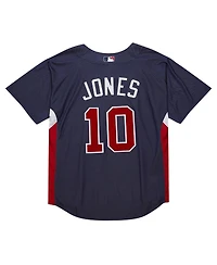 Mitchell Ness Men's Chipper Jones Navy Atlanta Braves Cooperstown Collection 2007 Batting Practice Jersey