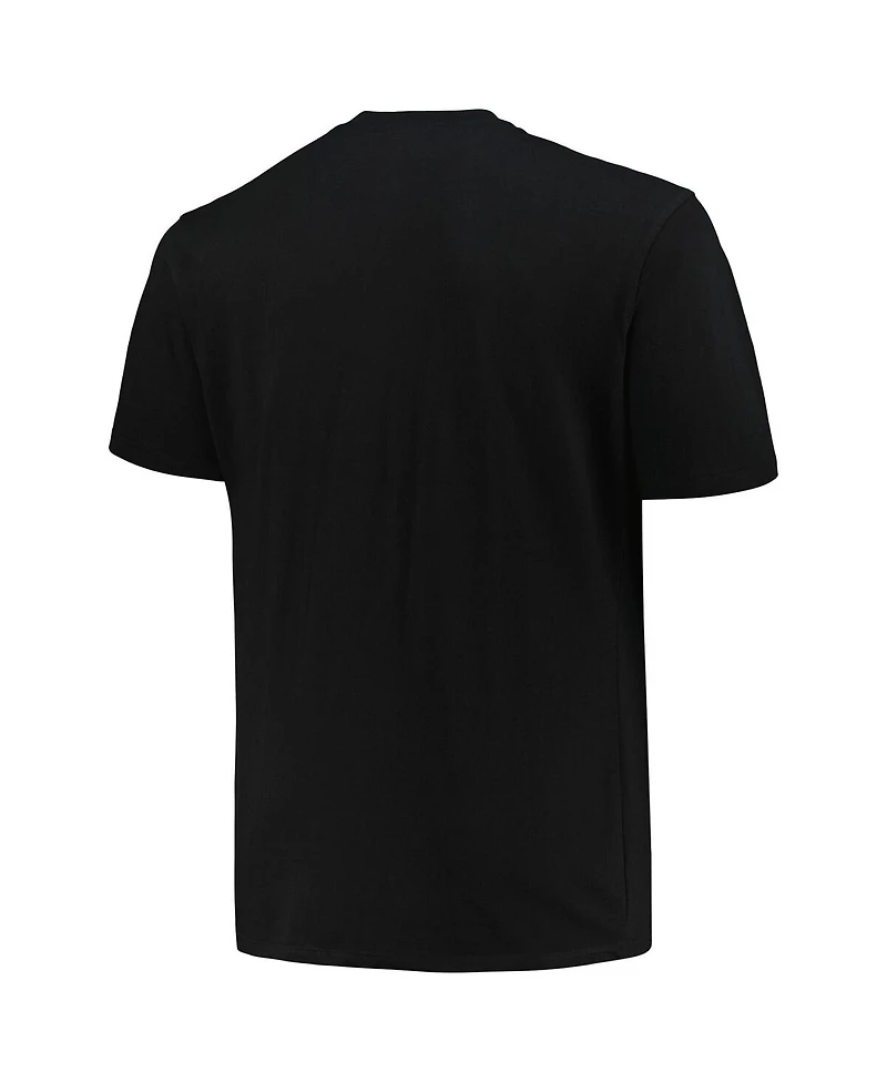 Fanatics Branded Men's Black Detroit Lions Big Tall Pop T-Shirt