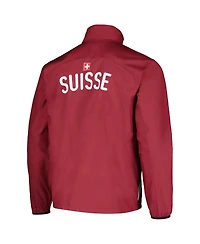 Puma Men's Red Switzerland National Team 2024 Pre-Match Full-Zip Hoodie Jacket