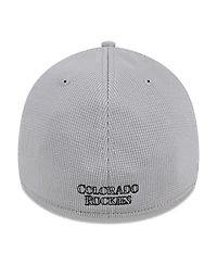 New Era Men's Gray Colorado Rockies Active Pivot 39Thirty Flex Hat