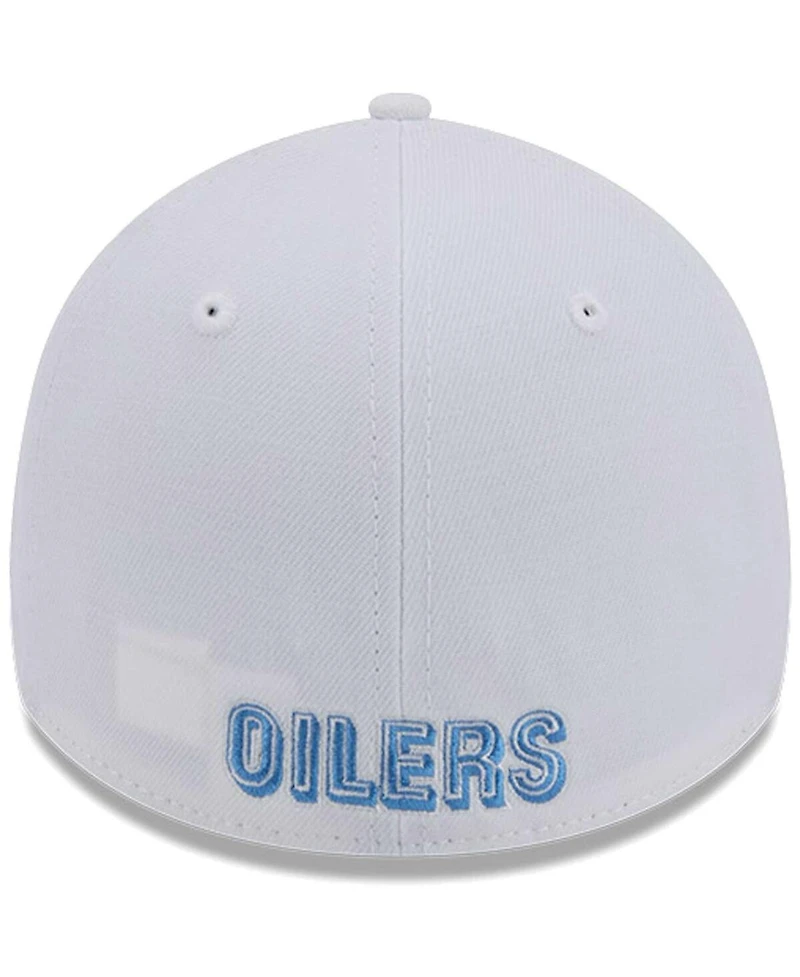 New Era Men's White Tennessee Titans Main 39Thirty Flex Hat
