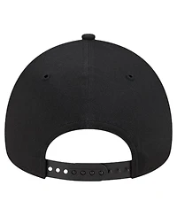 New Era Men's Black Pittsburgh Pirates Team Color A-Frame 9Forty Adjustable Hat