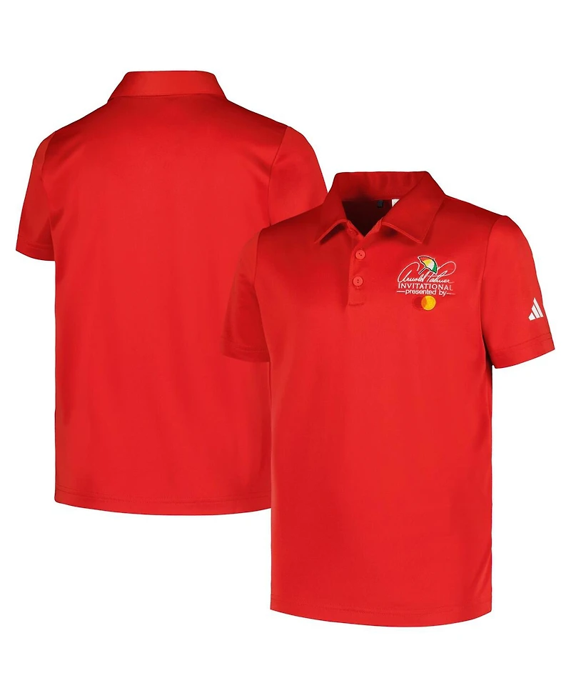 Adidas Youth Red Arnold Palmer Invitational Performance Polo