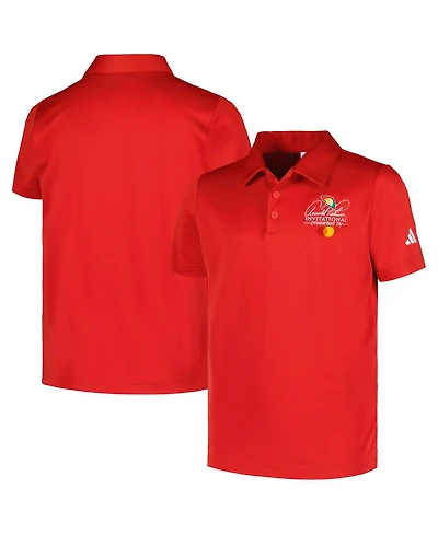 Adidas Youth Red Arnold Palmer Invitational Performance Polo