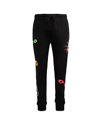 Freeze Max Men's Black Looney Tunes Taz Dracula Jogger Pants