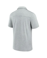 Fanatics Signature Men's Gray Detroit Lions Front Office Tech Polo Shirt