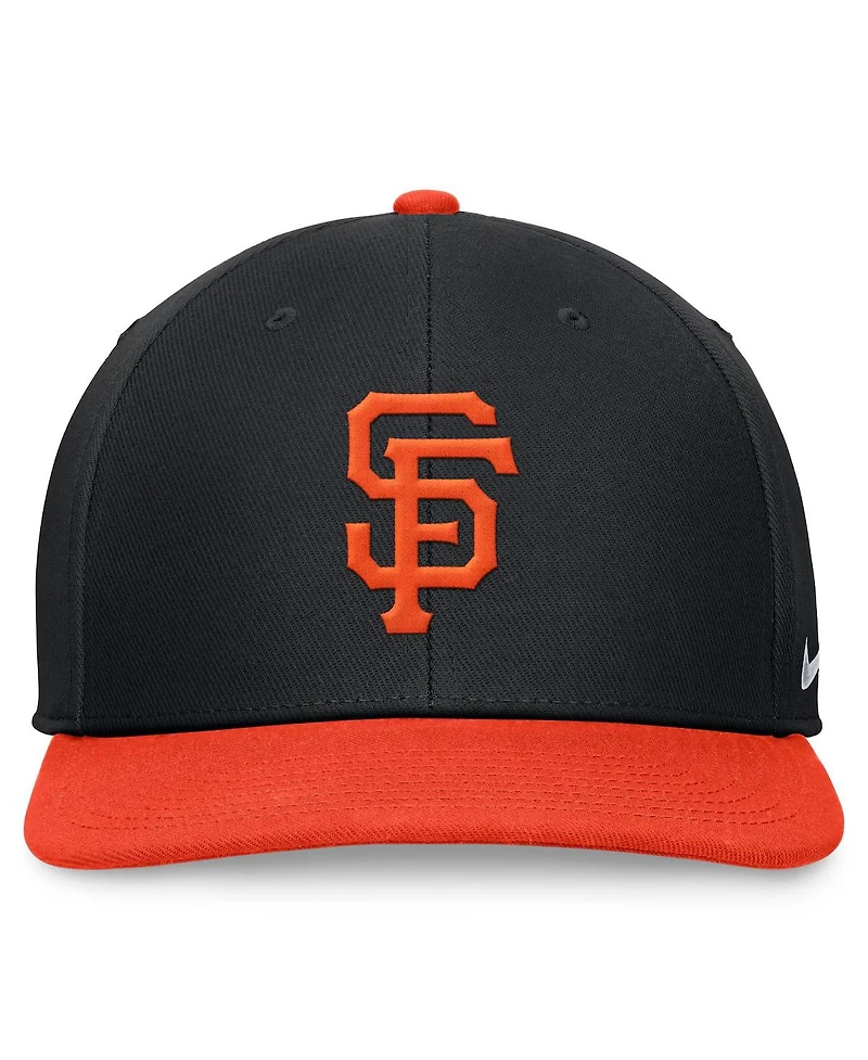 Nike Men's Black/Orange San Francisco Giants Evergreen Two-Tone Snapback Hat