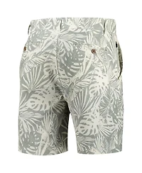 Margaritaville Men's Gray Pittsburgh Steelers Sandwashed Monstera Print Amphib Shorts