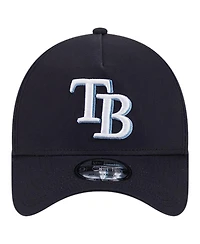 New Era Men's Navy Tampa Bay Rays Team Color A-Frame 9Forty Adjustable Hat