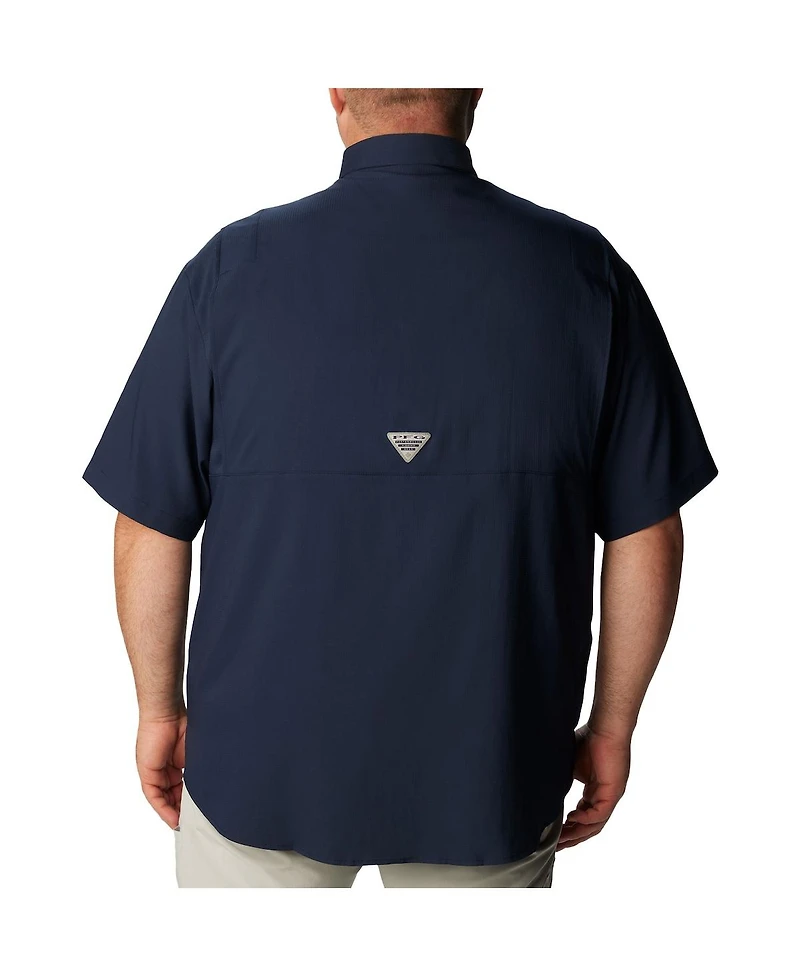 Columbia Men's Navy North Carolina Tar Heels Big Tall Collegiate Tamiami Button-Down Shirt