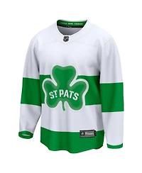 Fanatics Branded Men's White Toronto Maple Leafs St. Patricks Alternate Premier Breakaway Jersey