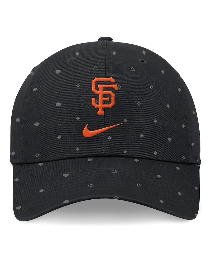 Nike Men's Black San Francisco Giants Primetime Print Club Adjustable Hat