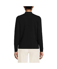 Lands' End Women's Cashmere Long Sleeve Wrap Sweater