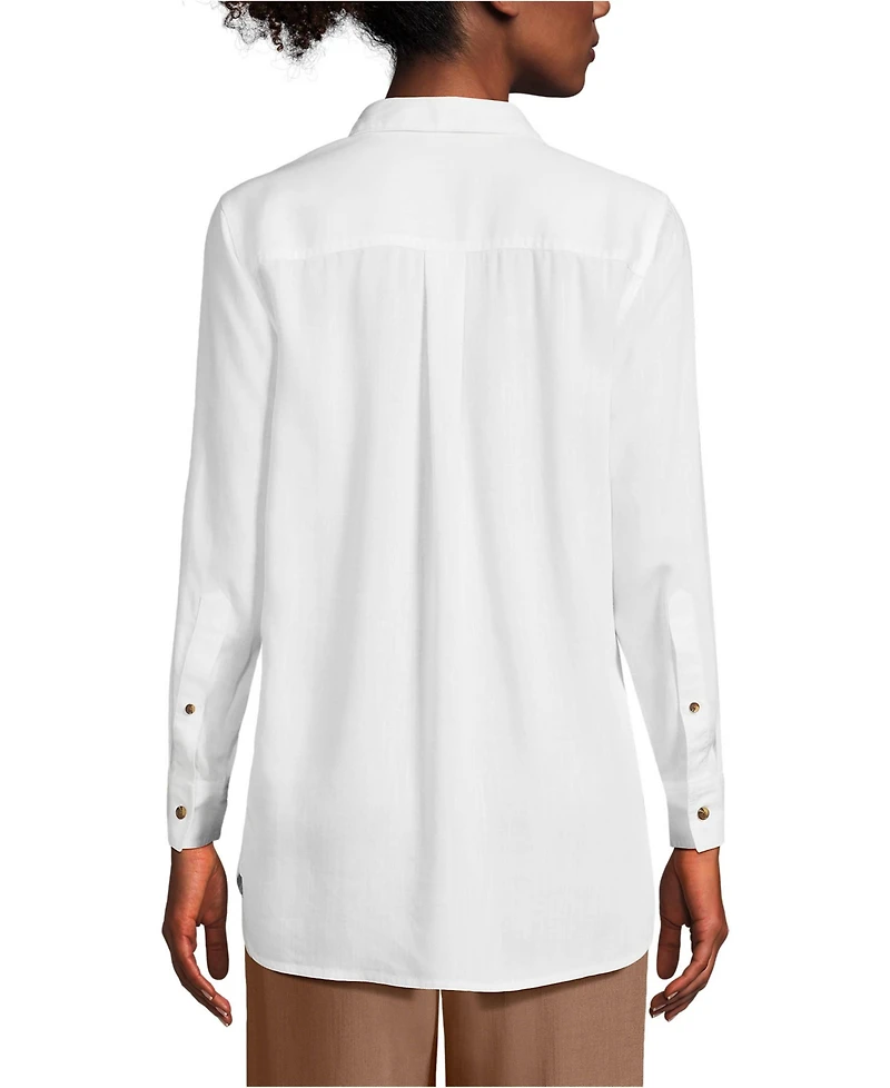 Lands' End Women's Indigo Tencel Fiber Shirt