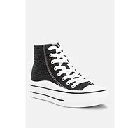 Asuka Rhinestone Embellished Ankle-Length Sneakers