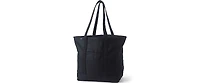 Lands' End Extra Large Solid Color 5 Pocket Open Top Long Handle Canvas Tote Bag