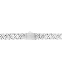 Men's Diamond Curb Link Chain 22" Statement Necklace (5 ct. t.w.) in Sterling Silver or 14k Gold-Plated Sterling Silver