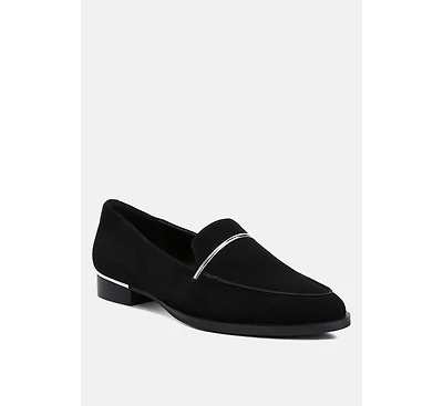 Paulina Womens Suede Leather Loafers