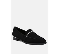 Paulina Womens Suede Leather Loafers