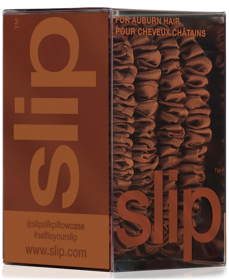 Slip 4-Pc. Pure Silk Back-to-Basics Skinny Scrunchies Set