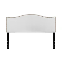 Arched Queen Headboard With Accent Nail Trim