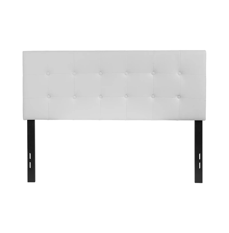 Button Tufted Full Upholstered Headboard