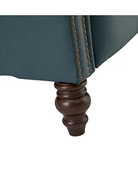 Pierce Genuine Leather Recliner with Nailhead Trims
