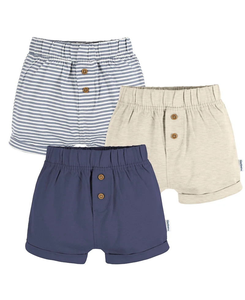 Gerber Baby Knit Short, 3-Pack