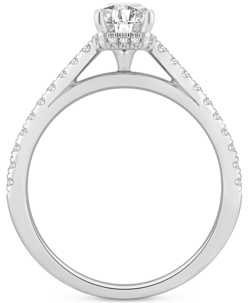 Gia Certified Diamond Emerald-Cut Engagement Ring (1-1/4 ct. t.w.) in 14k White Gold