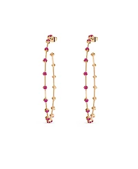 Ettika Simple Spark Crystal 18k Gold Plated Hoops