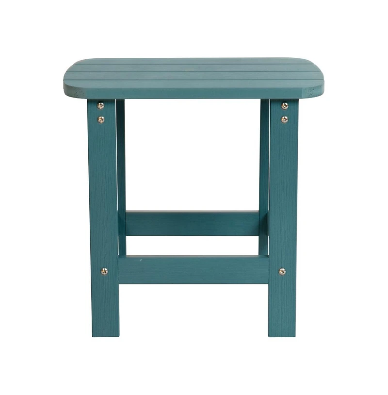 Riviera Poly Resin Indoor/Outdoor All-Weather Adirondack Side Table