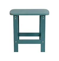 Riviera Poly Resin Indoor/Outdoor All-Weather Adirondack Side Table