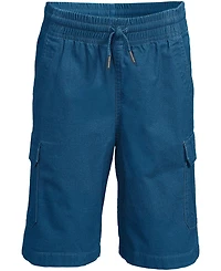 Lands' End Boys Stretch Canvas Utility Cargo Shorts