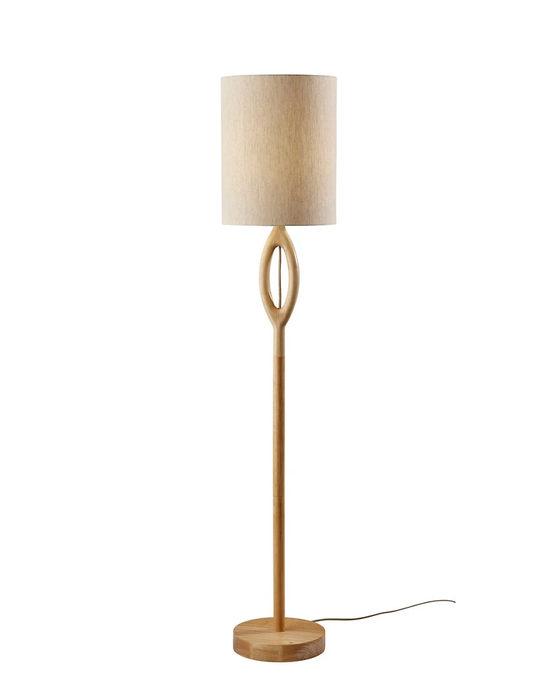 Adesso 61" Wood Mayfair Floor Lamp