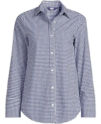 Lands' End Women's Poplin Tie Sleeve Shirt