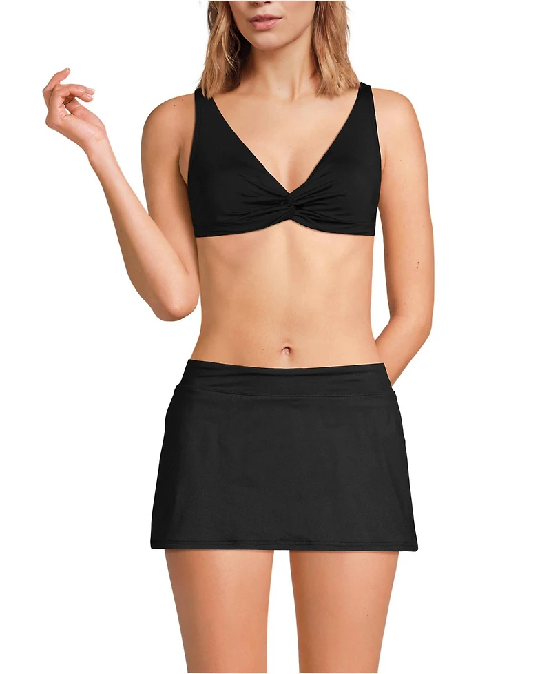 Lands' End Women's Dd-Cup Twist Front Underwire Bikini Swimsuit Top