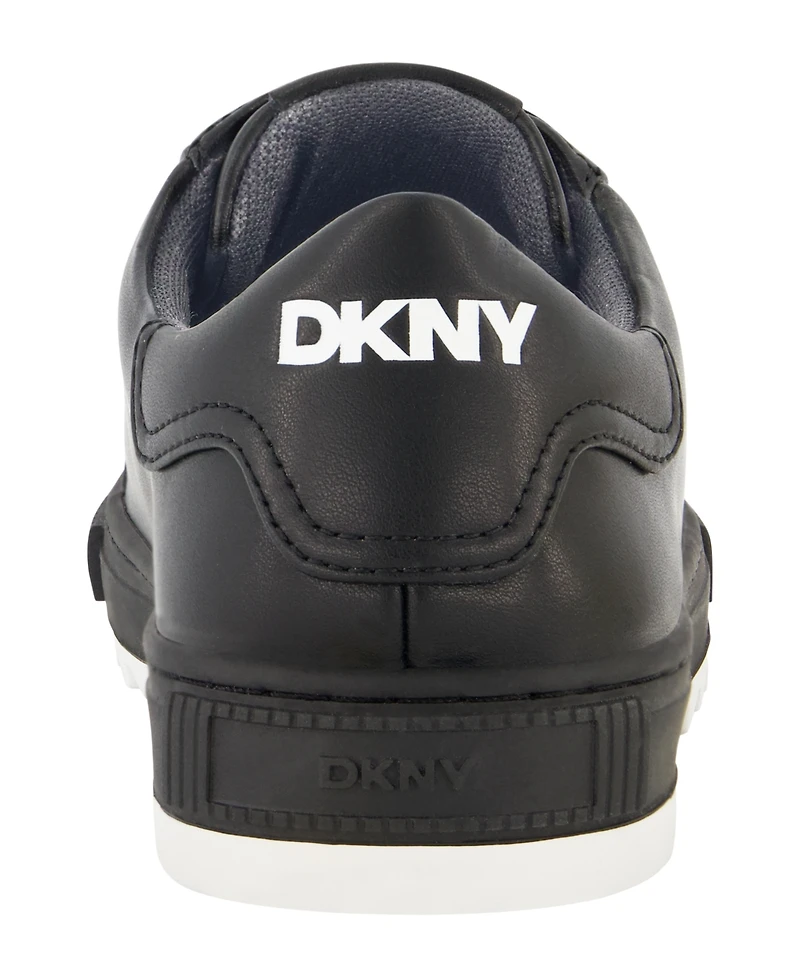 Dkny Men's Smooth Leather Sawtooth Sole Sneakers