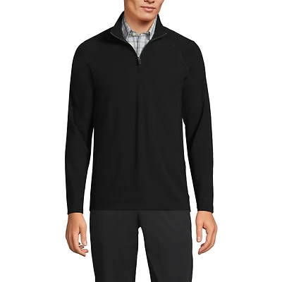 Lands' End Men's Long Sleeve Quarter Zip Sweaters