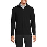 Lands' End Men's Long Sleeve Quarter Zip Sweaters