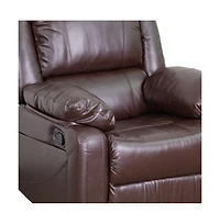 Emma+Oliver Recliner With Bustle Back And Padded Arms
