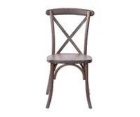 Bardstown X-Back Bistro Style Wooden High Back Dining Chair